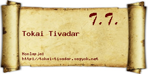Tokai Tivadar névjegykártya